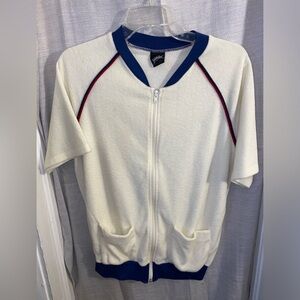 VINTAGE 1950s Jantzen Leisure zip up shirt.